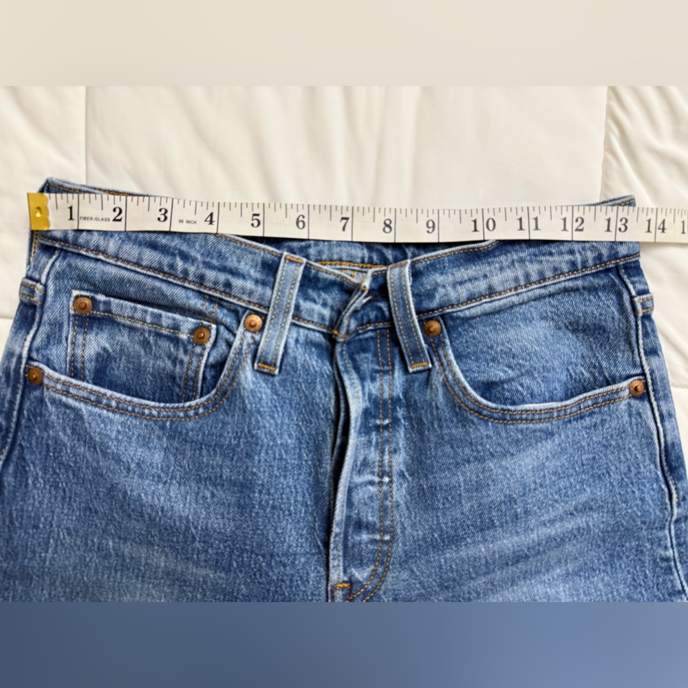 Levi's Women’s 501 S Blue Jeans - Picture 7 of 9